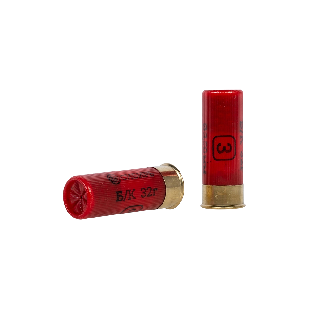 Патрон СИБИРЬ 12/70 охотничий дробовой 32г б/к №3 (в пачке 25 шт) (в коробке 250шт). Фото №3