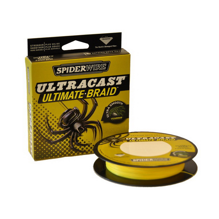 Леска плетеная SPIDERWIRE "Ulracast" 0,12mm (110m)(9.1kg) (8 carries) (желтая) (1345585). Фото №2