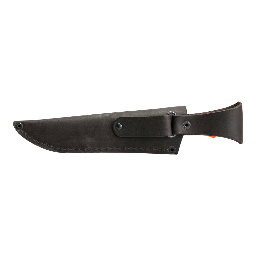 Нож Ястреб, клинок Х12МФ, след ковки, рукоять Elastron (оранжевый). Фото №3