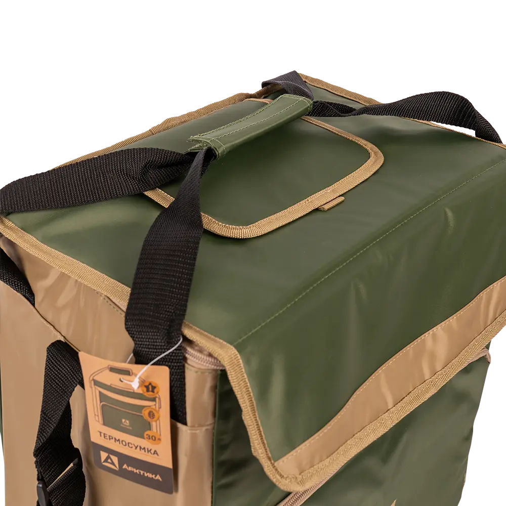Сумка-холодильник, классическая, тм "Арктика", 30 л, болотная. Фото №8