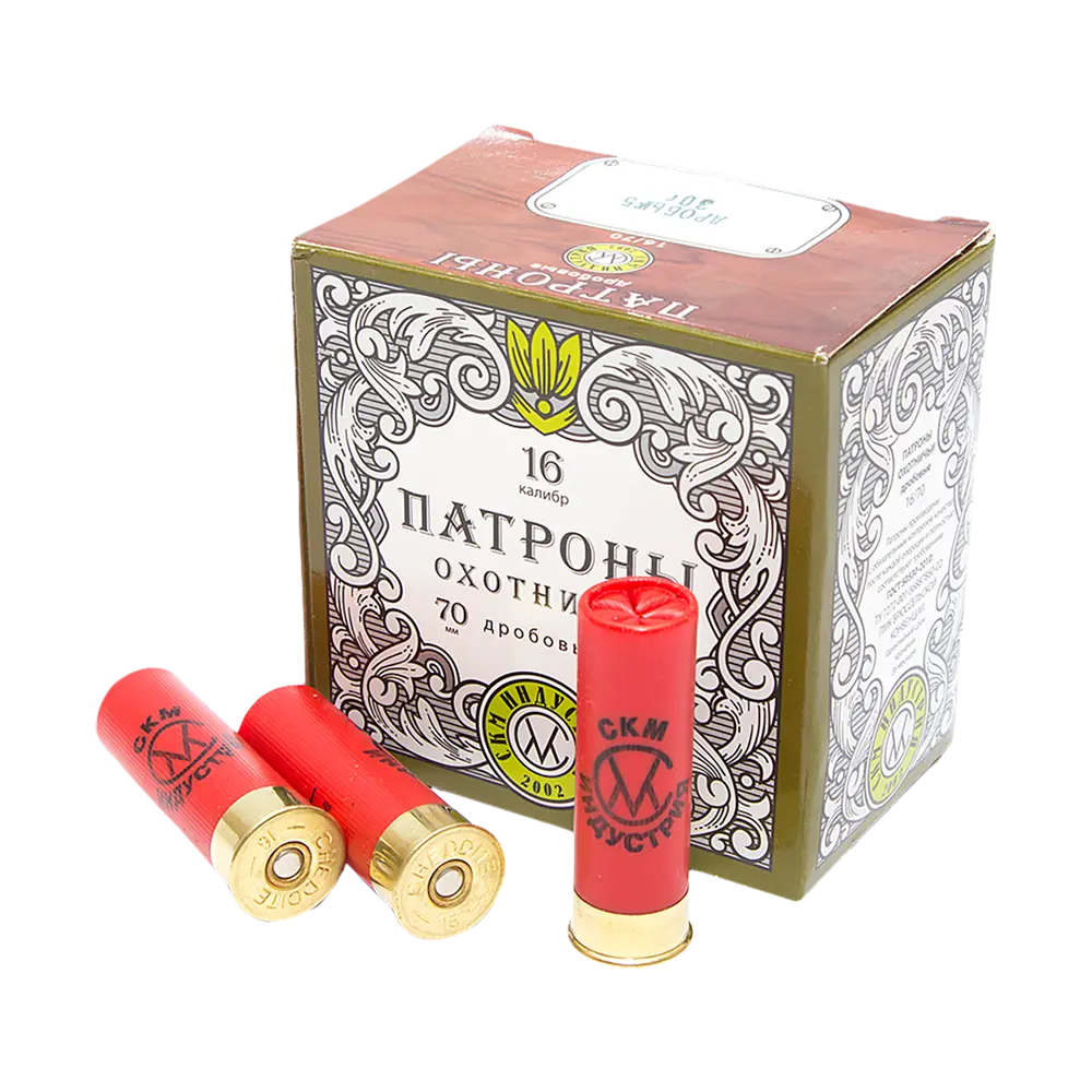 СКМ Патрон охотничий 16/70 № 5, 30 гр. б/к (п. Импорт) (в коробке 25 шт.). Фото №1 СКМ Патрон охотничий 16/70 № 5, 30 гр. б/к (п. Импорт) (в коробке 25 шт.). Фото №1
