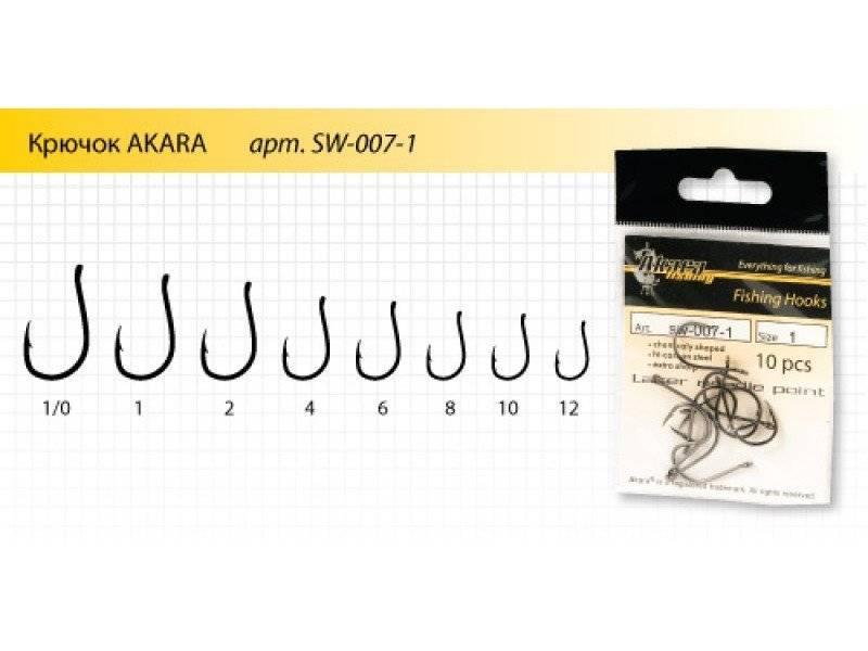 Крючок Akara SW-007-1 BN № 8 (10шт.) карп-карась. Фото №1