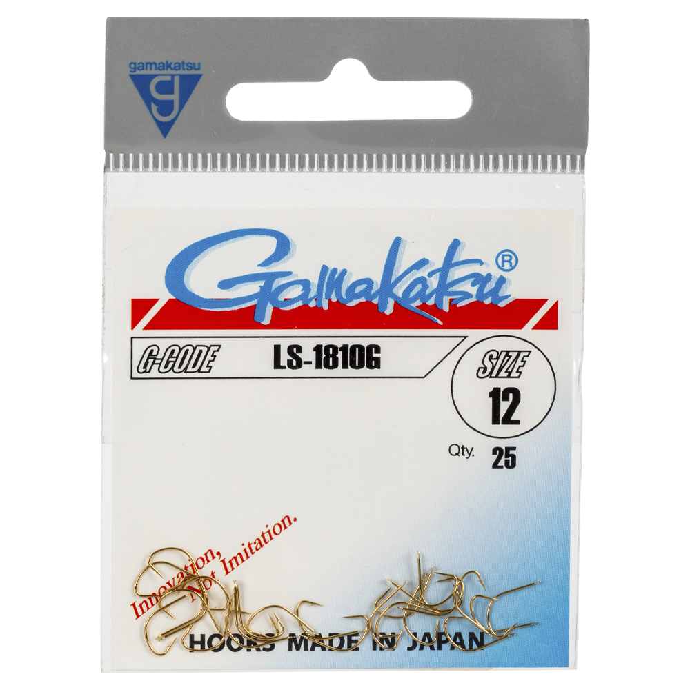 Крючок Gamakatsu Hook LS-1810G Gold №12. Фото №1 Крючок Gamakatsu Hook LS-1810G Gold №12. Фото №1