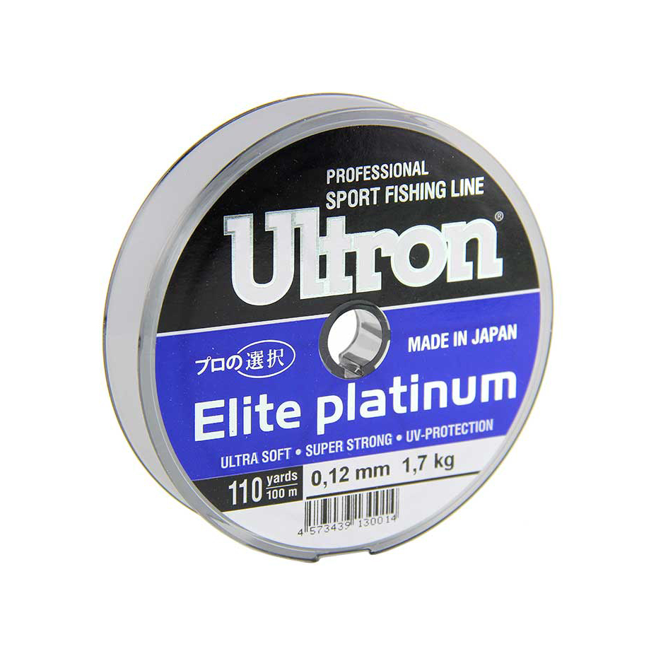 Леска ULTRON Elite Platinum 0,17мм 30м 3,5кг. Фото №2 Леска ULTRON Elite Platinum 0,17мм 30м 3,5кг. Фото №2
