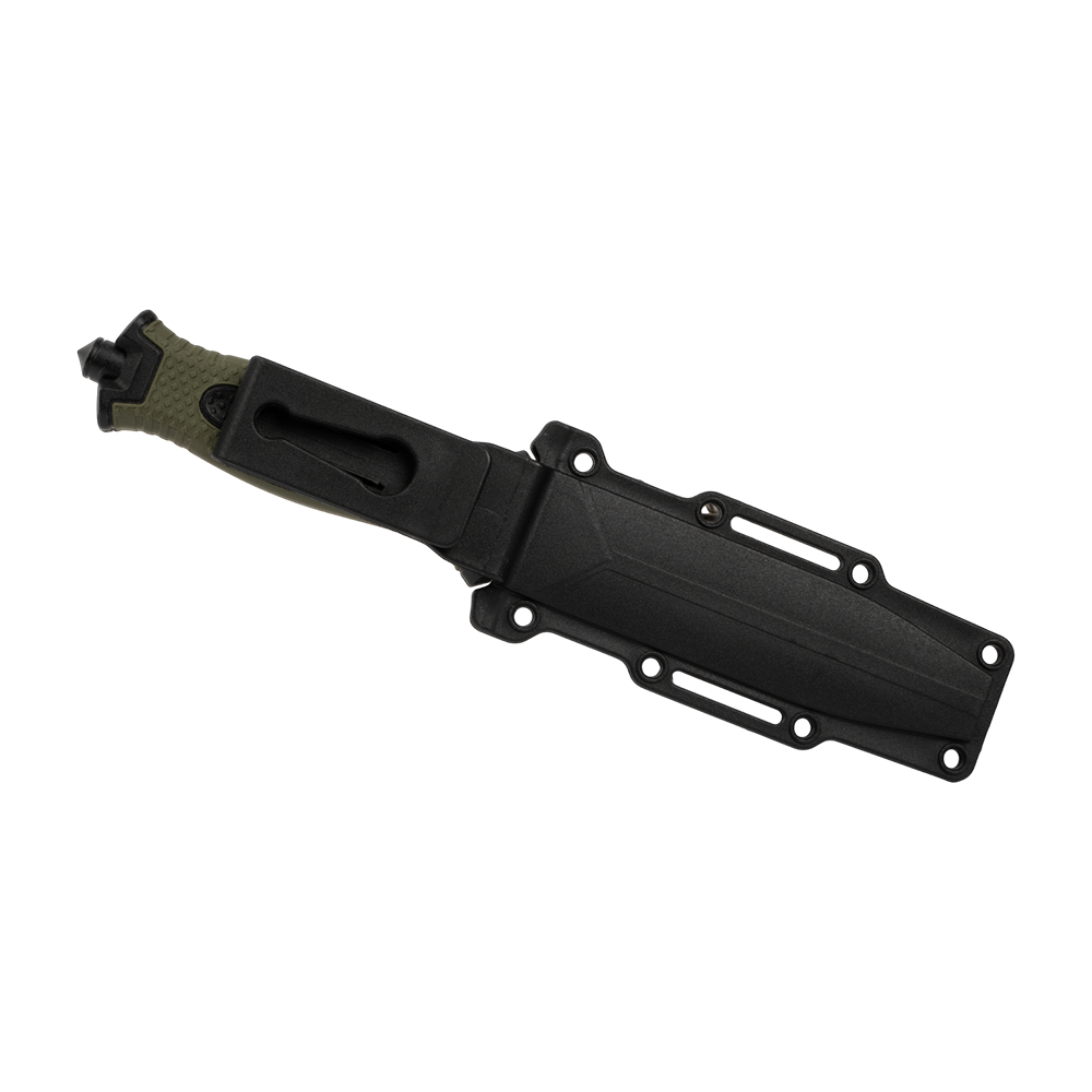 Нож туристический 2958В, клинок 420, рукоять пластик/резина, со стеклобоем (Ярхант). Фото №1