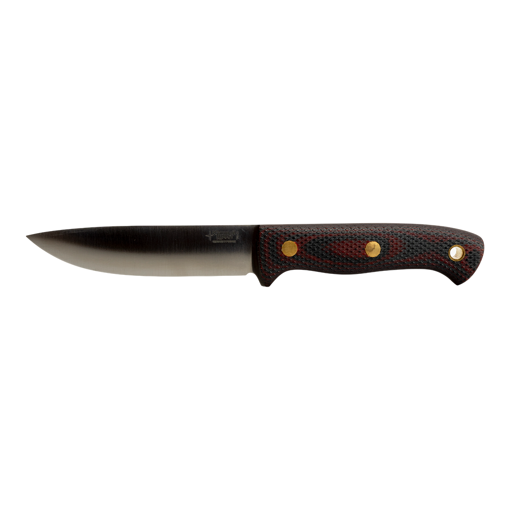 Нож Южный крест Шершень L, клинок Elmax, рукоять микарта красно-черная, насечка. Фото №4 Нож Южный крест Шершень L, клинок Elmax, рукоять микарта красно-черная, насечка. Фото №4