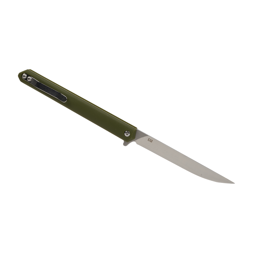 Нож туристический J070G, клинок D2, рукоять G10 (зеленый) (Ярхант). Фото №2 Нож туристический J070G, клинок D2, рукоять G10 (зеленый) (Ярхант). Фото №2