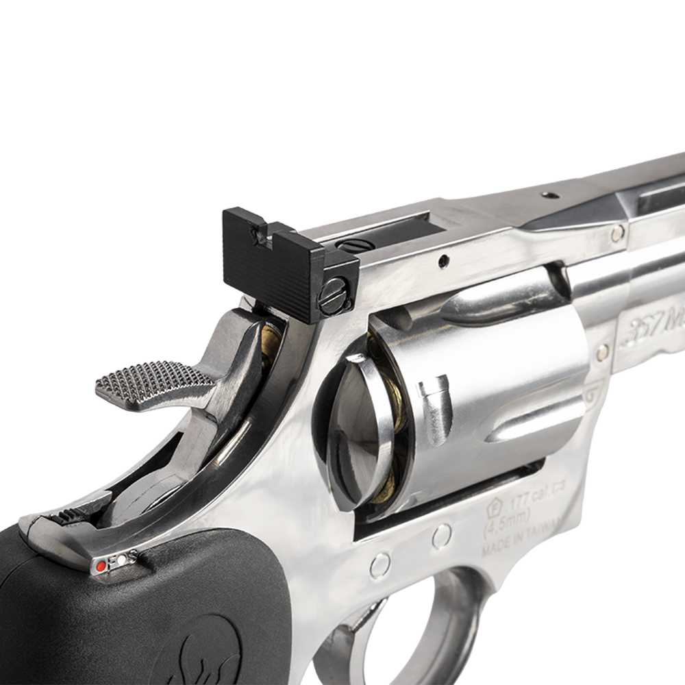 Револьвер пневматический ASG Dan Wesson 715 4" Silver, калибр 4,5 мм. Фото №5