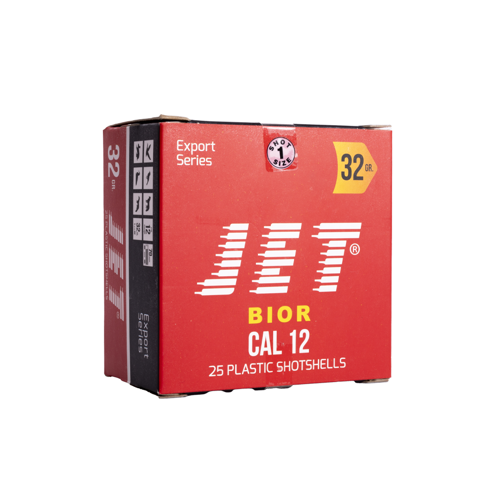 Патрон JET 12/70 Bior № 1 32гр (в пачке 25шт/короб.250шт). Фото №2 Патрон JET 12/70 Bior № 1 32гр (в пачке 25шт/короб.250шт). Фото №2