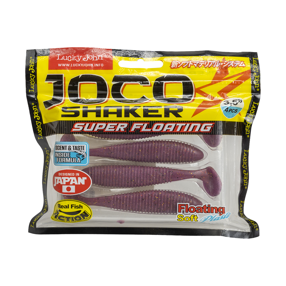 Виброхвост Lucky John Pro Series Joco Shaker 3,5" 89мм, (4шт. упак.) цвет F13. Фото №1 Виброхвост Lucky John Pro Series Joco Shaker 3,5" 89мм, (4шт. упак.) цвет F13. Фото №1