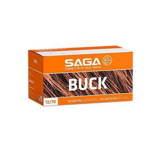 Патрон SAGA BUCK 21P 7х3, 12/70/23, картечь (6,2мм), 36гр  (в коробке 10шт). Фото №1