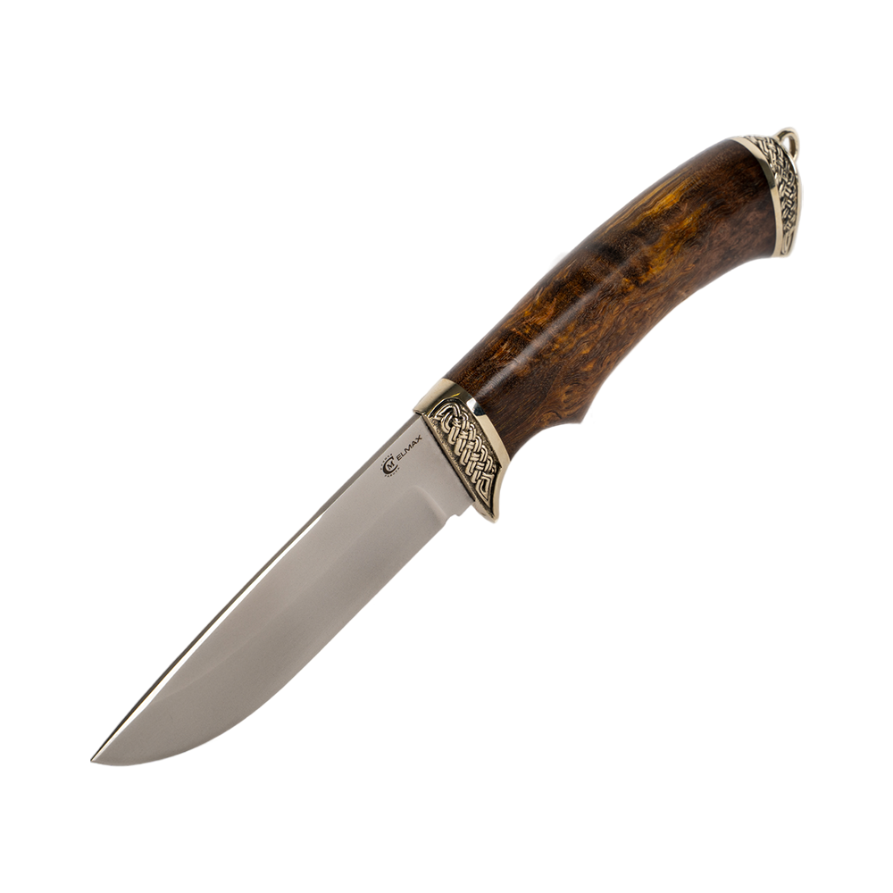Нож МС "Егерь", сталь ELMAX, литье, рукоять стабилизированная карельская береза. Фото №5