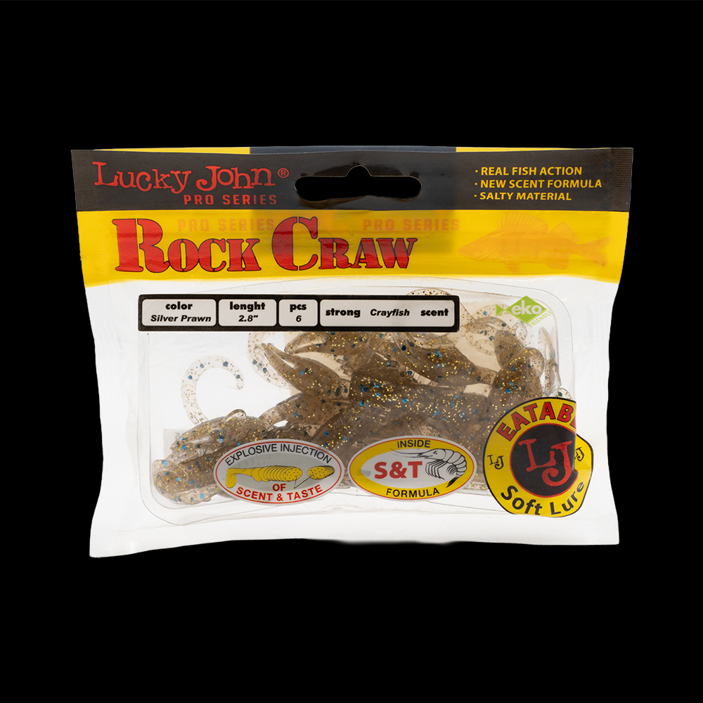 Твистер Lucky John Pro Series Rock Craw 2,8" 71мм, (6шт. упак.) цвет СА35. Фото №1