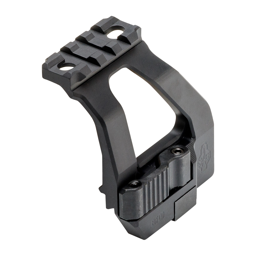 Кронштейн SAG BIT боковой быстросъёмный Picatinny/ACOG для АК/Сайга, стальная защёлка и зуб. Фото №1