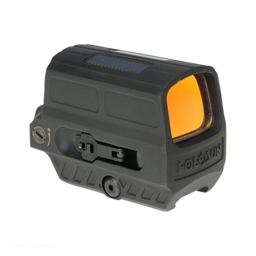 Коллиматор Holosun EnclosedELITE закрытый, Weaver/Picatinny, солнечная батарея, точка/круг/круг-точка GREEN. Фото №4