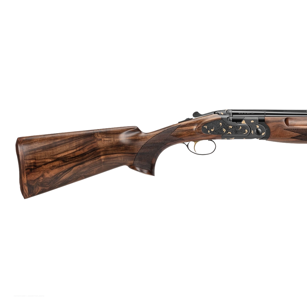 Ружье ATA SP Avangarde Black (сталь, черная колодка с цветоч.гравир), 20/76,710мм, орех класс 2,кейс. Фото №3