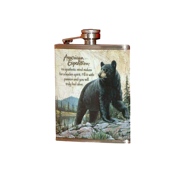 Фляжка Медведь 210мл (А03-1). Фото №1 Фляжка Медведь 210мл (А03-1). Фото №1