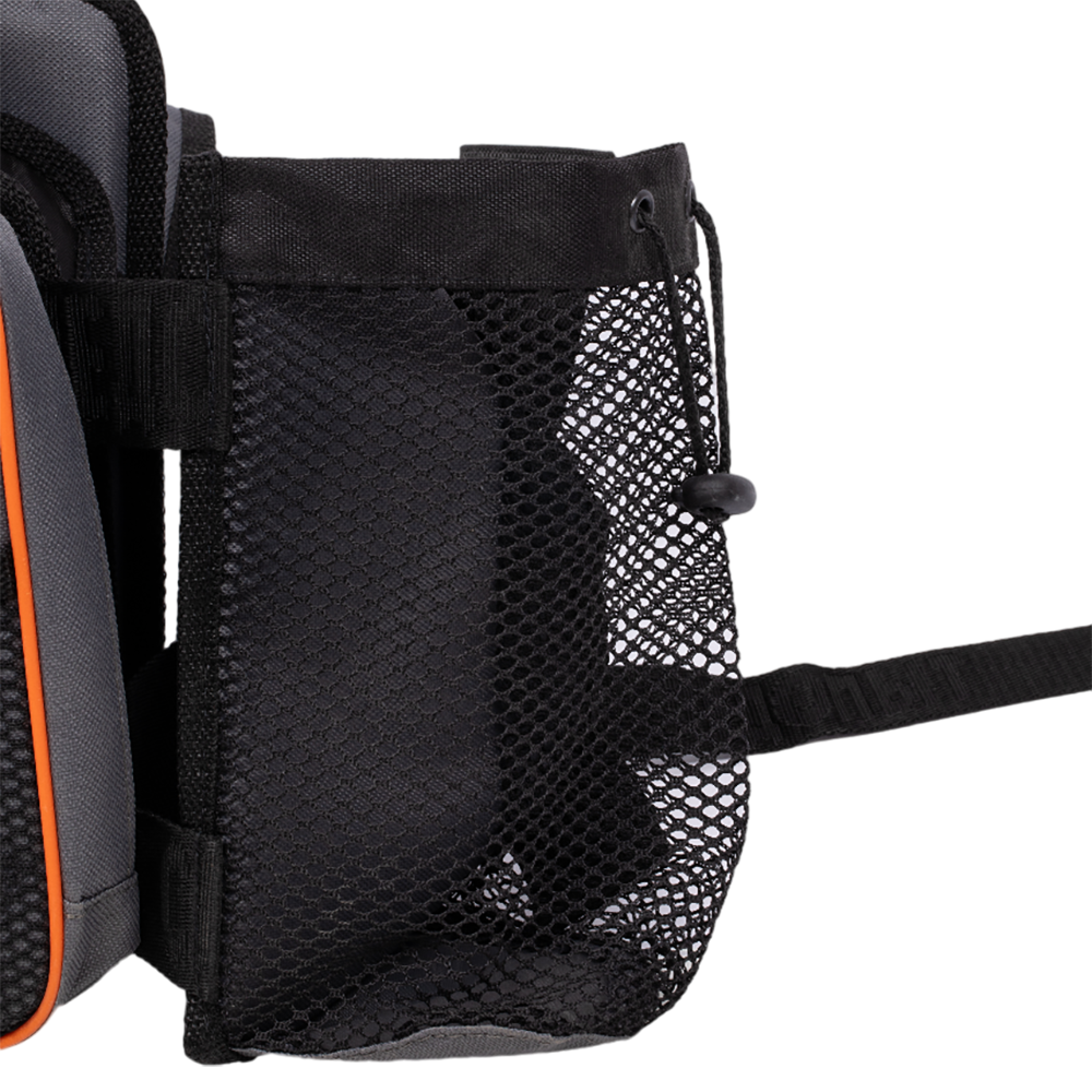 Сумка-рюкзак "СЛЕДОПЫТ" для зимнего ящика универсальная, 4 кармана, цвет серый. Фото №16