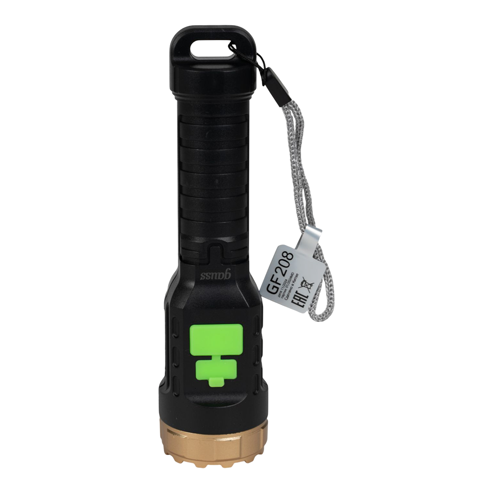 Фонарь ручной Gauss модель GFL208 8W 150lm  Li-ion 800mAh LED 1/10/120. Фото №2
