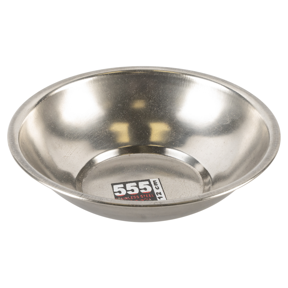 Миска нержавеющая сталь "555" 12см (глубокая). Фото №1