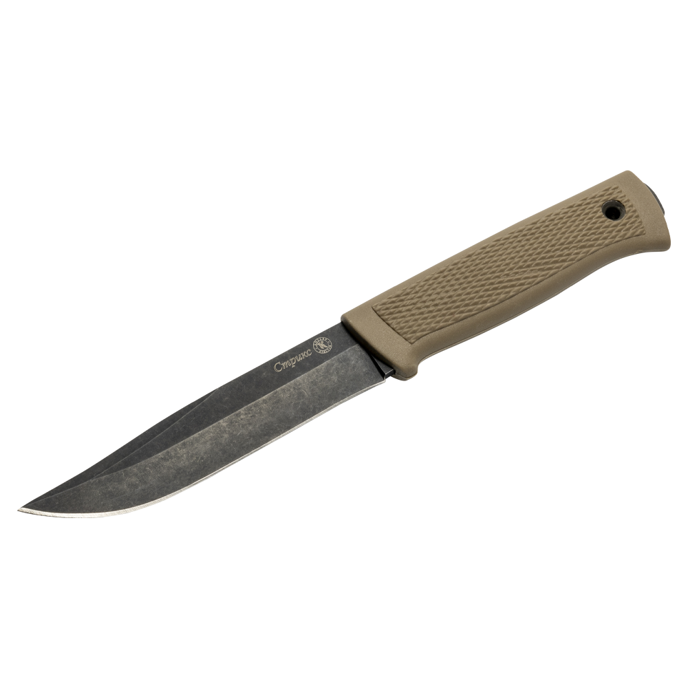 Нож Кизляр "Стрикс" (рукоять эластрон), цвет: пустынный. Фото №2