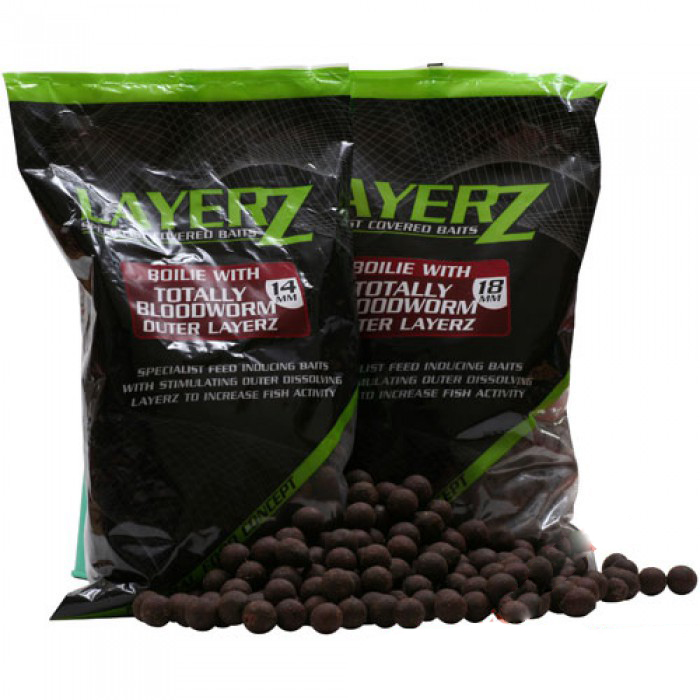 Бойлы тонущие Starbaits Performance Concept LAYERZ Coated Boilie Bloodworm 18мм, 0.8кг. Фото №2