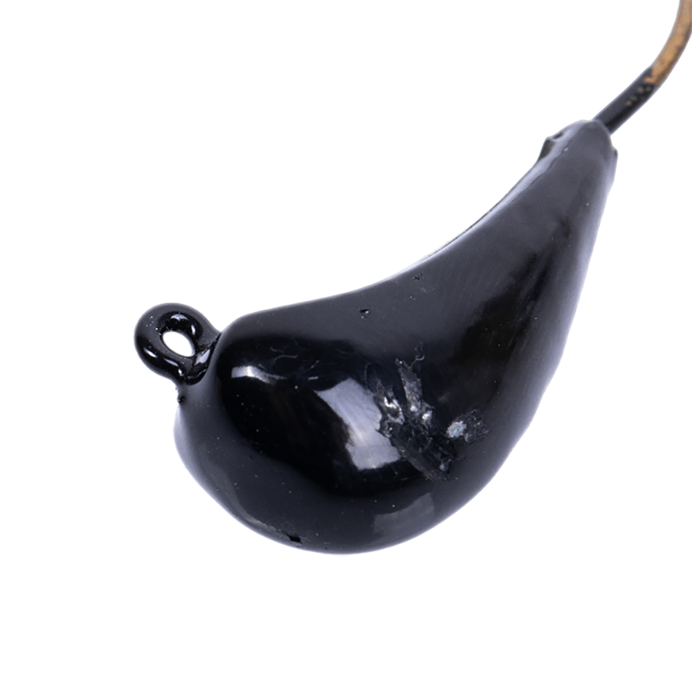 Мормышка свинцовая ЖОР Фунтик джиг, 35мм, 25гр, цвет (Ц №2) черный. Фото №4