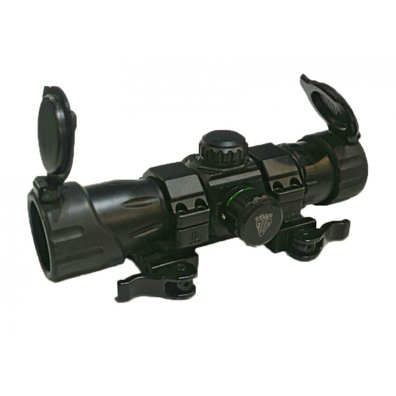 Прицел коллиматорный LEAPERS 5TH GEN 1Х34 6.4" 4MOA, крас./зелен., на Weaver. Фото №2 Прицел коллиматорный LEAPERS 5TH GEN 1Х34 6.4" 4MOA, крас./зелен., на Weaver. Фото №2