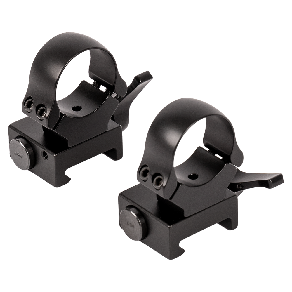Кольца RECKNAGEL на Picatinny, 25,4мм BH18 (быстросъемные, с фиксатором). Фото №2