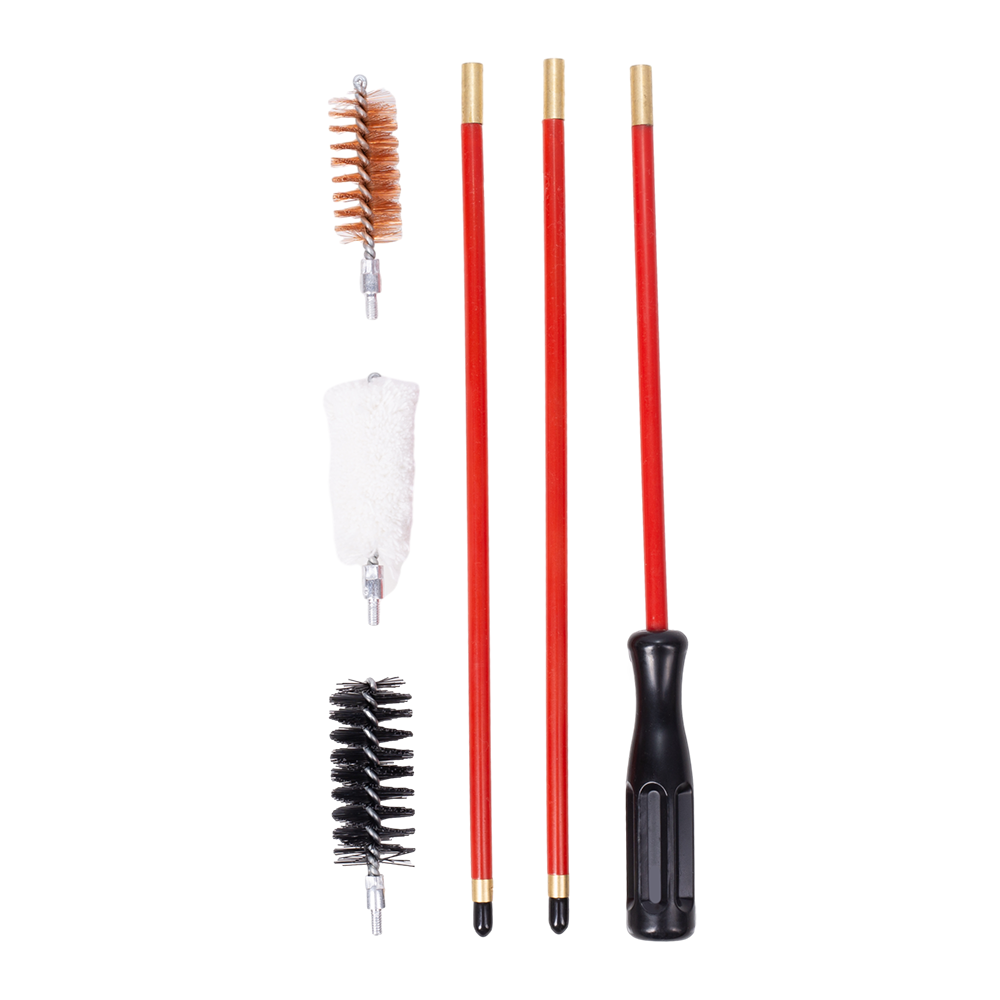 Набор для чистки ружей, калибр 12 мм в прозрачном кейсе с металлическим шомполом в оплетке. Фото №3 Набор для чистки ружей, калибр 12 мм в прозрачном кейсе с металлическим шомполом в оплетке. Фото №3