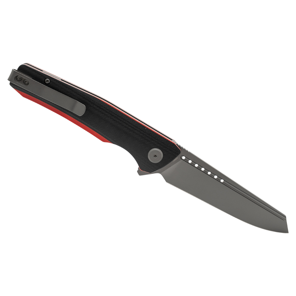 Нож Bestech Slyther сталь 14C28N, рукоять G10 черно-красная. Фото №2