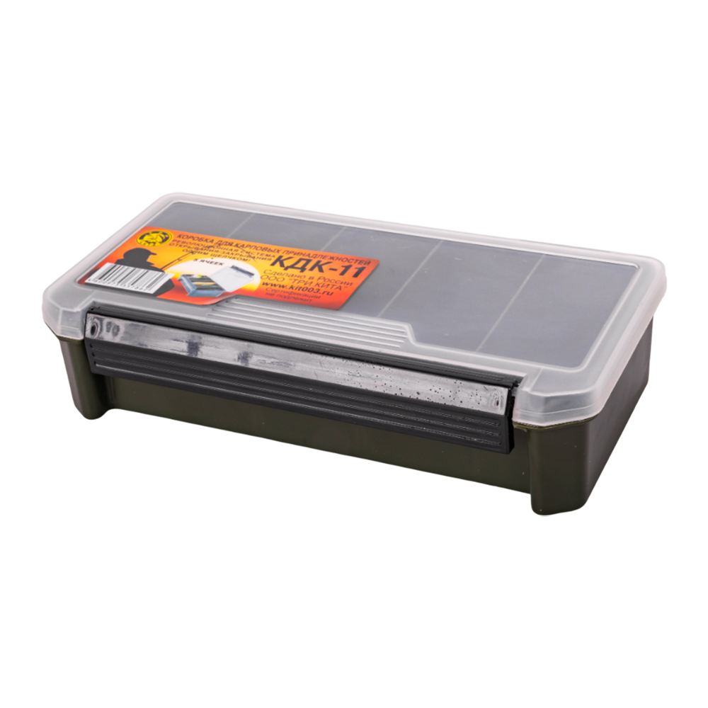 Коробка для карповых мелочей КДК-11(190*100*45мм) (Три кита). Фото №1