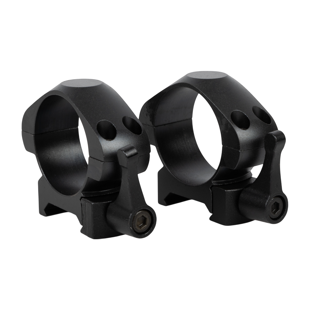 Кольца Veber E 3021 QL Weaver 30мм быстросъемные низкие (сталь). Фото №1