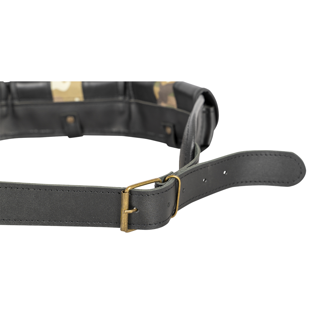 Патронташ №55 на 24 патрона (12 калибра) закрытый, 4 клапана, кожа/ткань (ИП Шунина). Фото №6 Патронташ №55 на 24 патрона (12 калибра) закрытый, 4 клапана, кожа/ткань (ИП Шунина). Фото №6