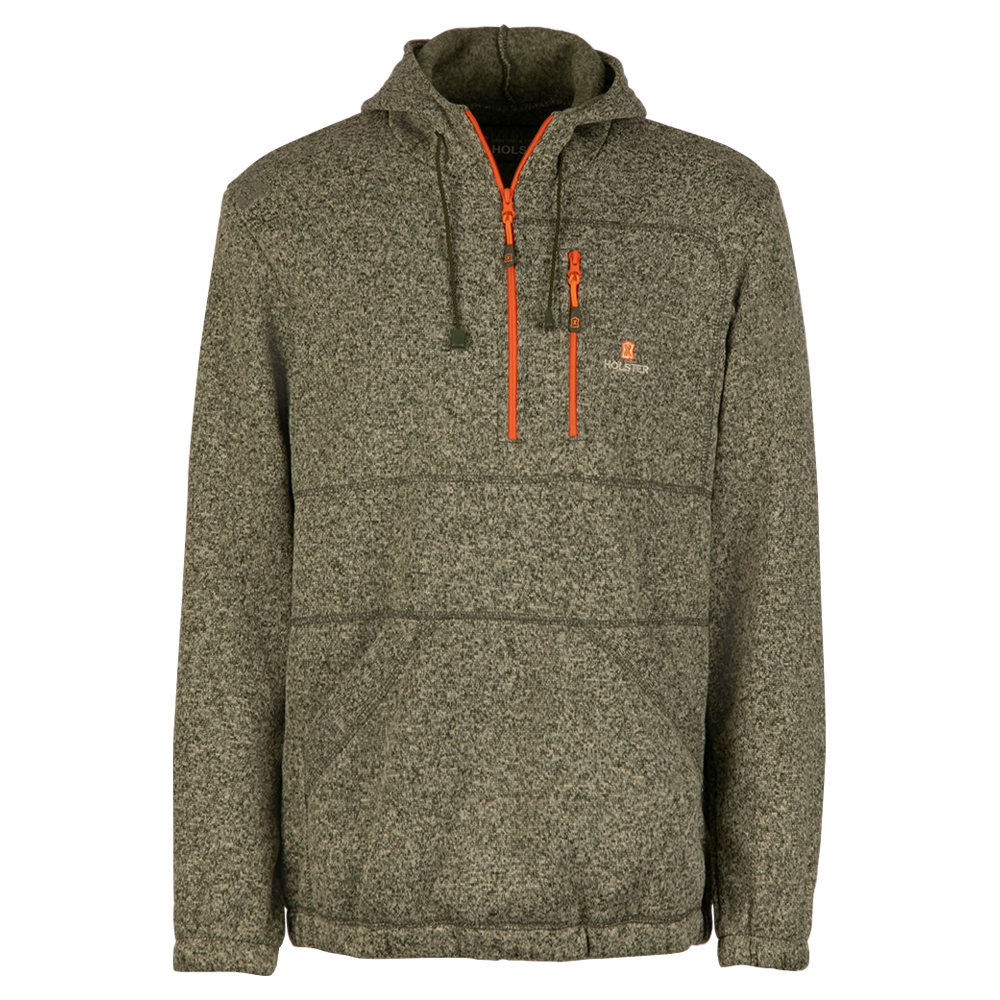 Толстовка Малахит / трикотаж на флисе / меланж-олива ((50 / 182-188)). Фото №1