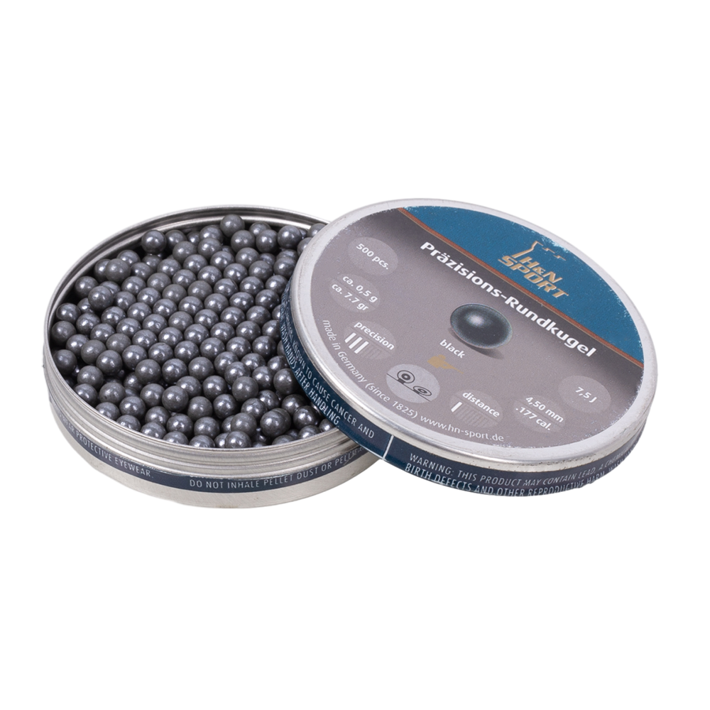 Пуля пневматическая "H&N Round Kugeln", 4,5 мм., свинец, 8,43 гран (500 шт.). Фото №4 Пуля пневматическая "H&N Round Kugeln", 4,5 мм., свинец, 8,43 гран (500 шт.). Фото №4