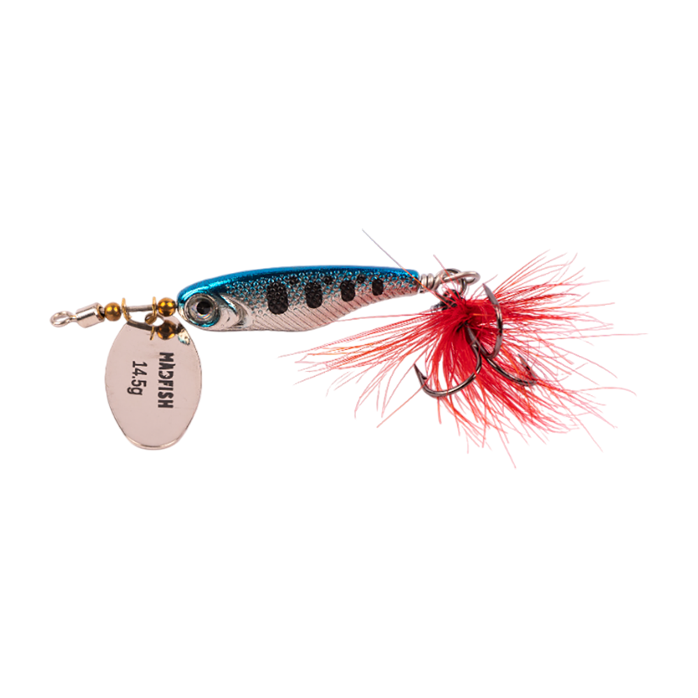 Блесна вращающаяся MADFISH Trout 14,5г, цвет GS401001-3. Фото №1