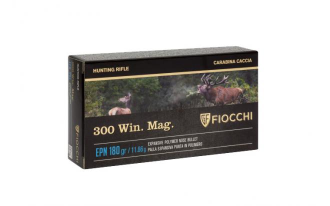 Патрон нарезной FIOCCHI калибр 300 WIN Mag EPN 11,6 гр. 180 grn. (в пачке 20 шт.). Фото №1