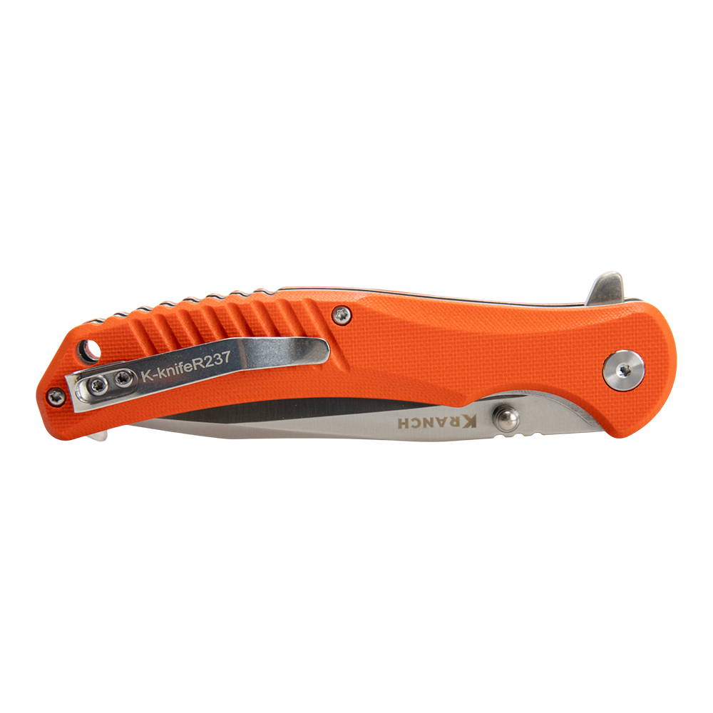 Нож складной Kranch R-237, клинок AUS8, рукоять G10 red. Фото №3