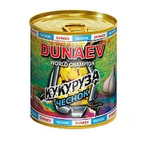 Добавка для прикормки "Dunaev" м/банка 320мл Кукуруза Чеснок. Фото №2
