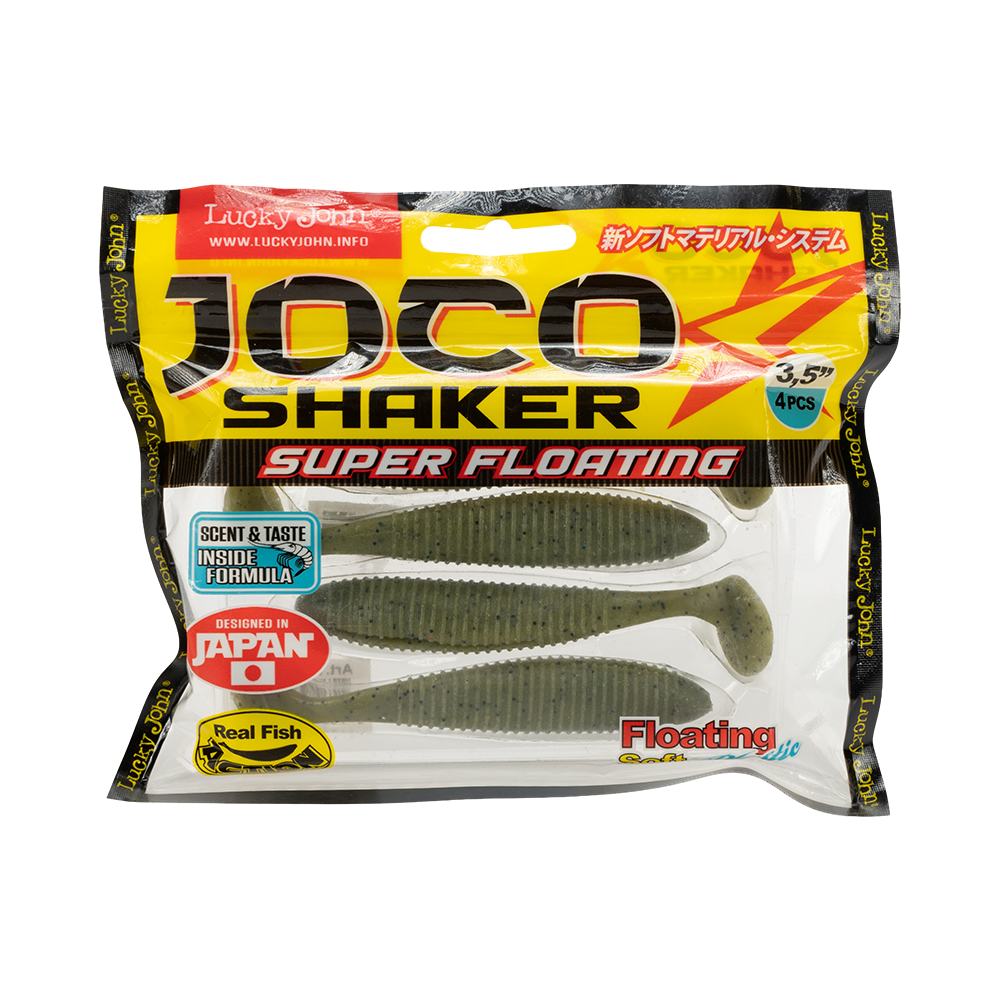 Виброхвост Lucky John Pro Series Joco Shaker 3,5" 89мм, (4шт. упак.) цвет F01. Фото №1