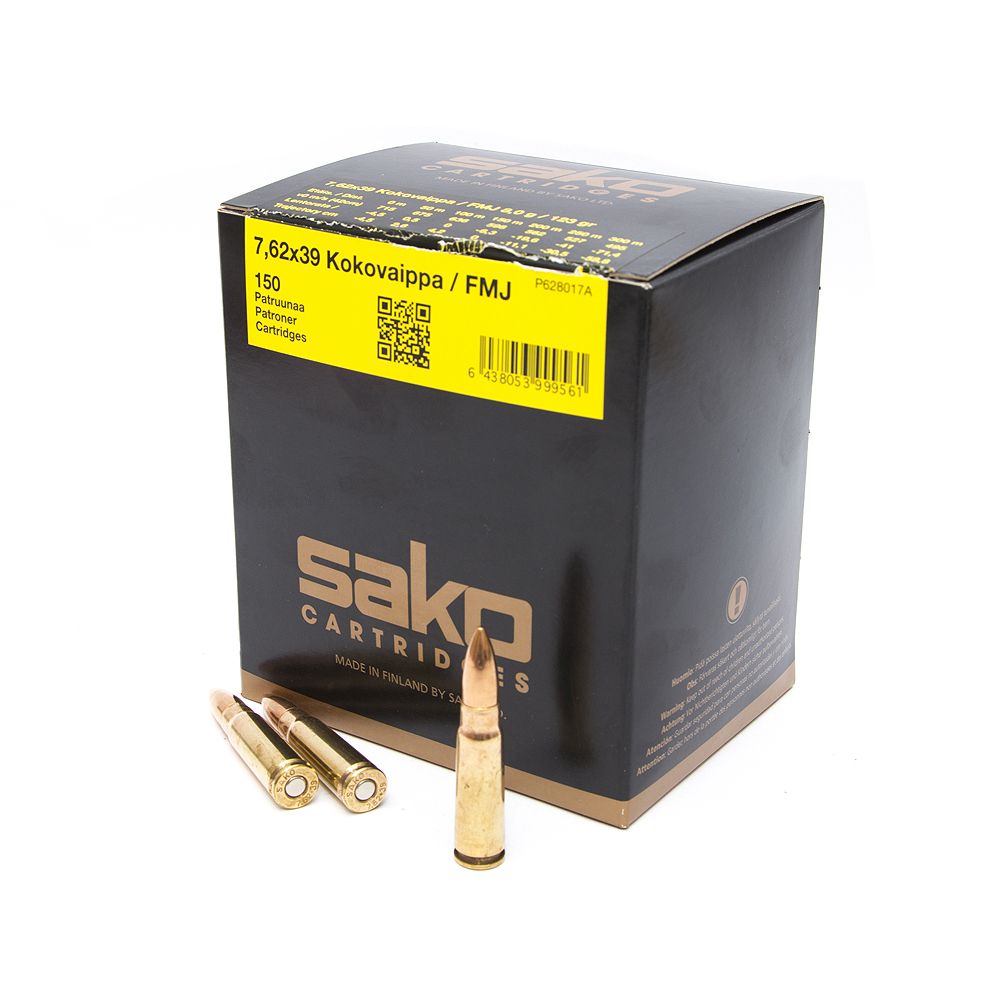 Патрон нарезной SAKO калибр 7.62х39 FMJ Speedhead 8,0 гр. 123 grn. (в пачке 20 шт.). Фото №2