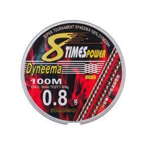 Шнур плетеный  Yoshino 8-Times Power 0,30мм/100м 19,8кг (черный). Фото №1