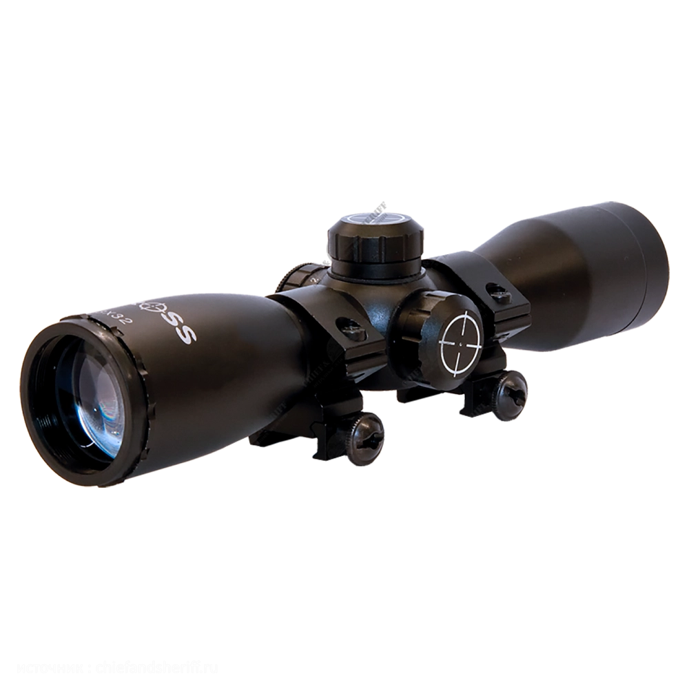 Прицел для арбалета оптический 3x32 Barmett с подсветкой. Фото №1