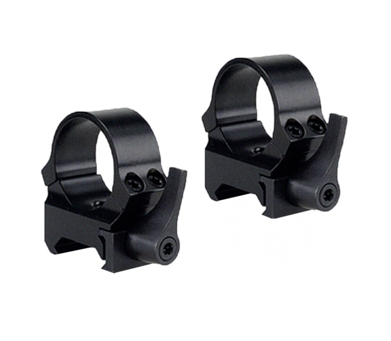 Кольца Weaver быстросъемные 30 мм, матовые с выносом. Фото №2