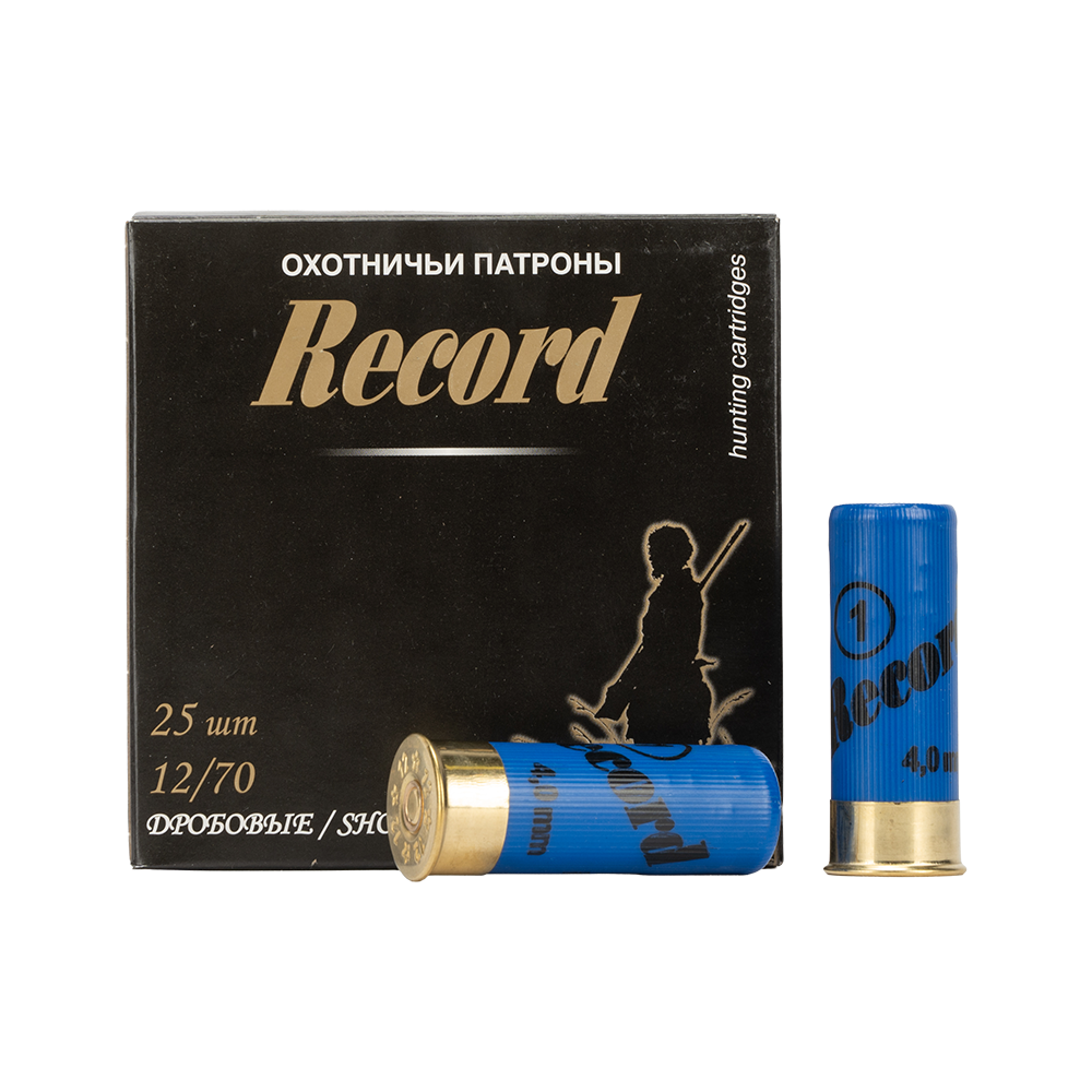 Патрон "Рекорд" (бесконтейнерный) увеличенная осыпь 12/70 №1 32 гр. NEW (пачка 25 шт, короб., 250). Фото №1 Патрон "Рекорд" (бесконтейнерный) увеличенная осыпь 12/70 №1 32 гр. NEW (пачка 25 шт, короб., 250). Фото №1