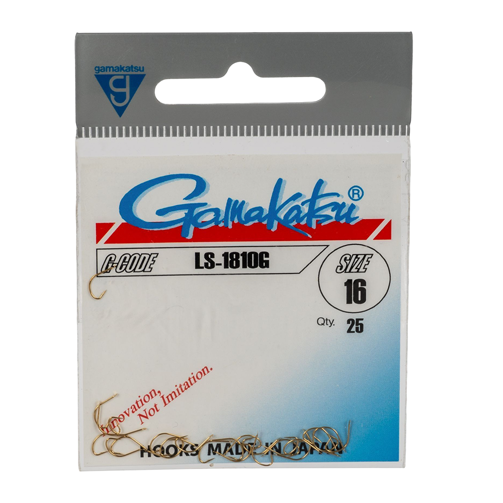 Крючок Gamakatsu Hook LS-1810G Gold №16. Фото №1