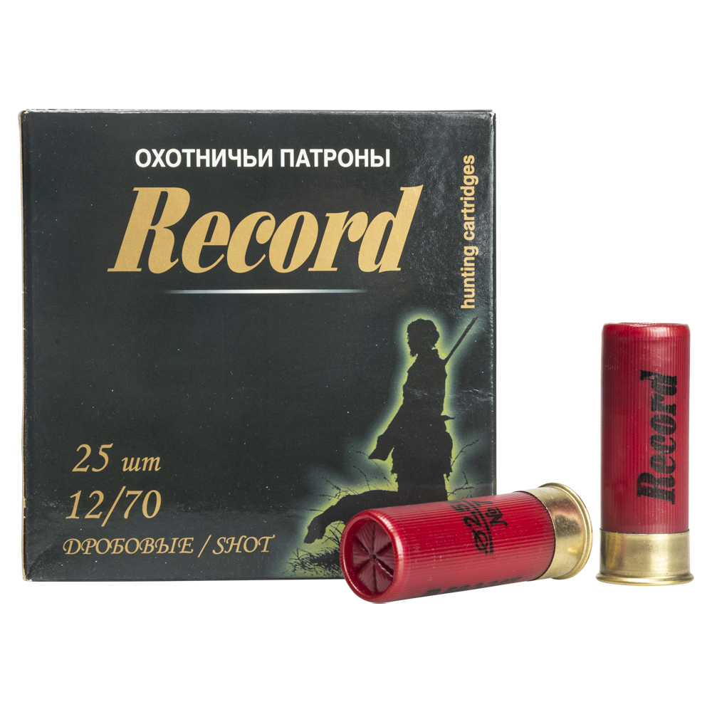 Патрон "Рекорд - БИО" 12/70 №7 32 гр. (пачка 25 шт, короб., 250). Фото №1