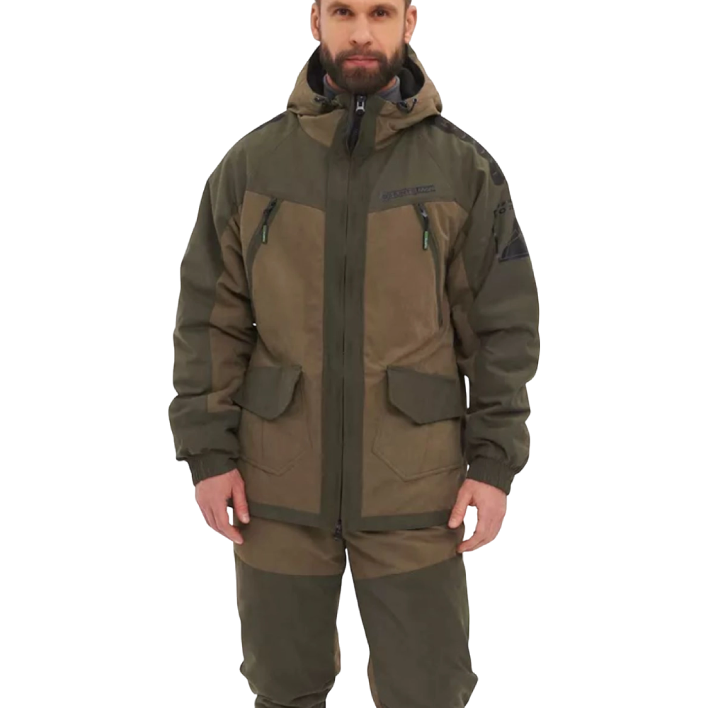 Костюм Huntsman зимний Горка-Люкс ткань Исландия цвет Хаки р. 52-54/182-188. Фото №2 Костюм Huntsman зимний Горка-Люкс ткань Исландия цвет Хаки р. 52-54/182-188. Фото №2