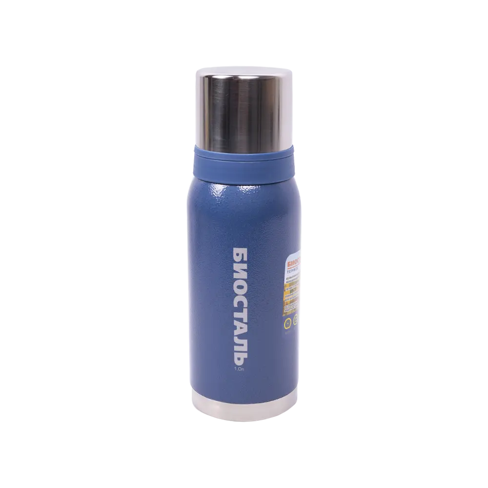 Термос BIOSTAL "Охота" NBA-1000B (узкое горло, с двумя чашками, синий). Фото №2 Термос BIOSTAL "Охота" NBA-1000B (узкое горло, с двумя чашками, синий). Фото №2